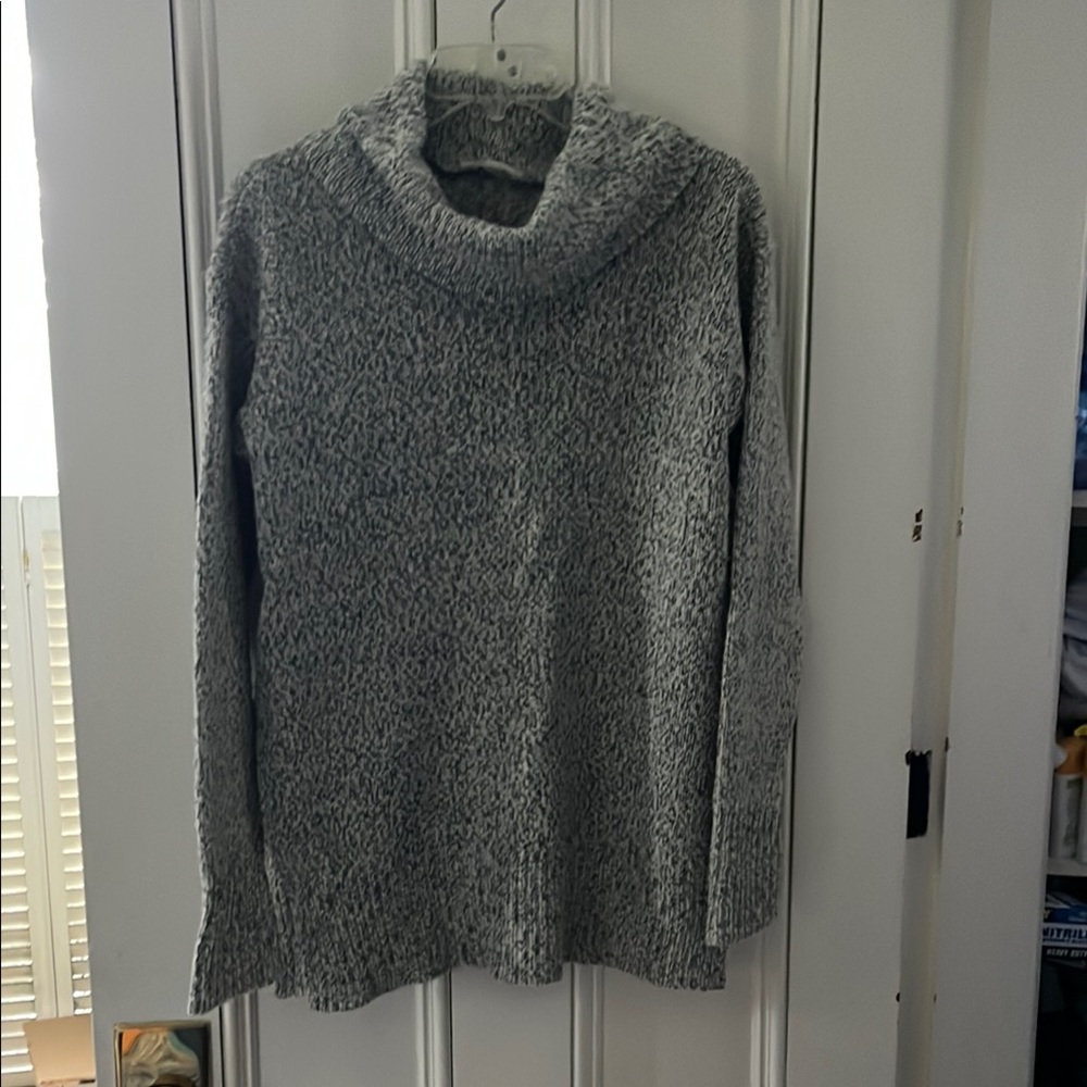 RD Style Gray Cowl Turtleneck Sweater